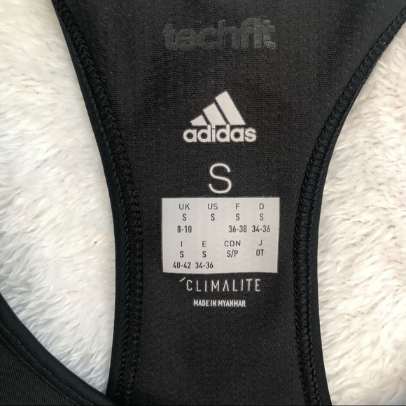 Adidas TechFit Patterned Sports Bra Size Small - Picture 2 of 5
